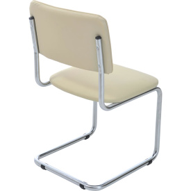 Сильвия BOX5 стул (Кожа иск., DO, №122 (кремовый), CH)